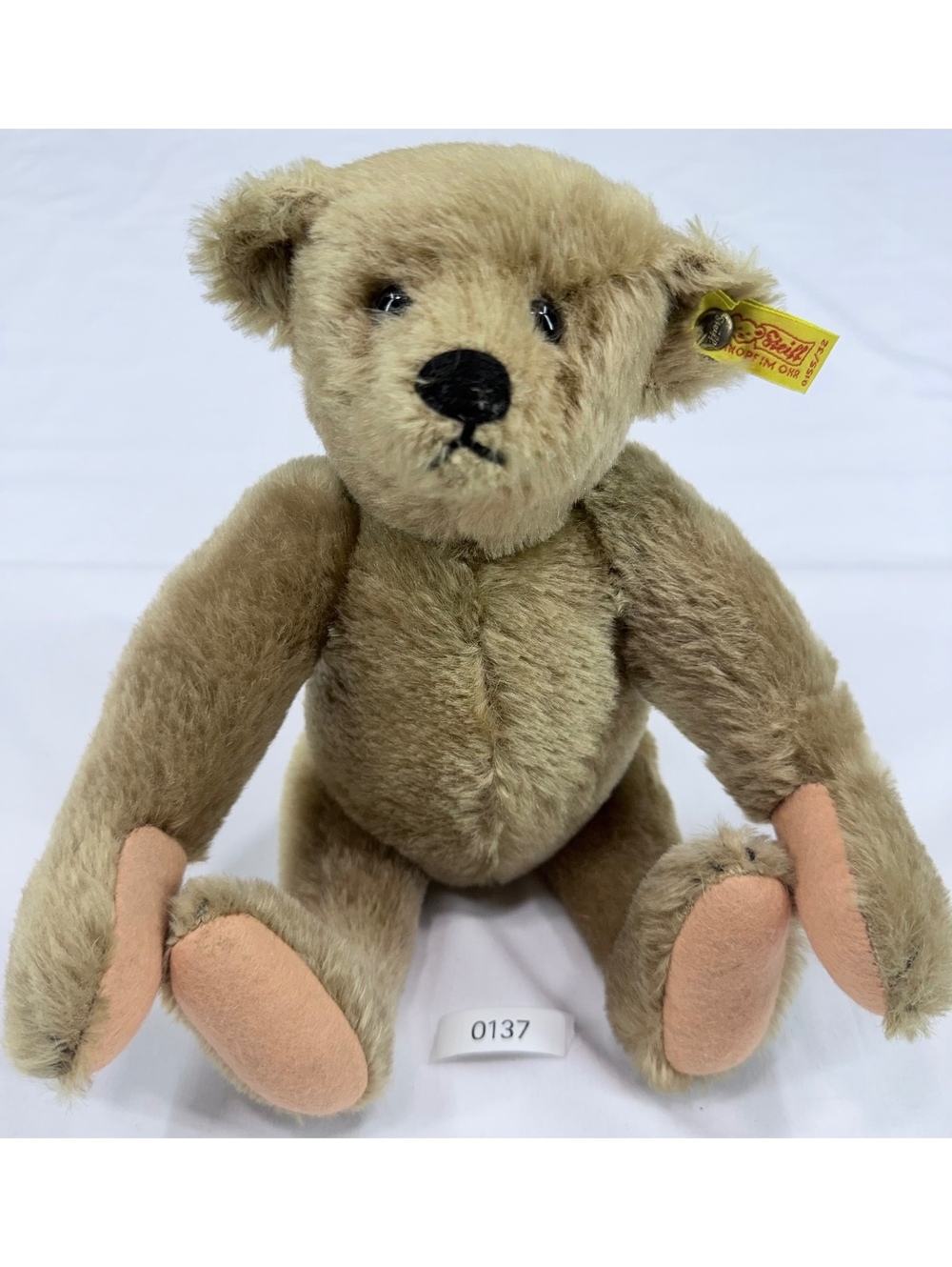 Steiff Classic Mohair Teddy Bear with Yellow Ear Tag 0155/32